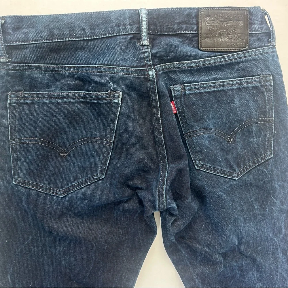 Levi's men’s jeans matchstick Dark Indigo Acid Washed Straight Leg